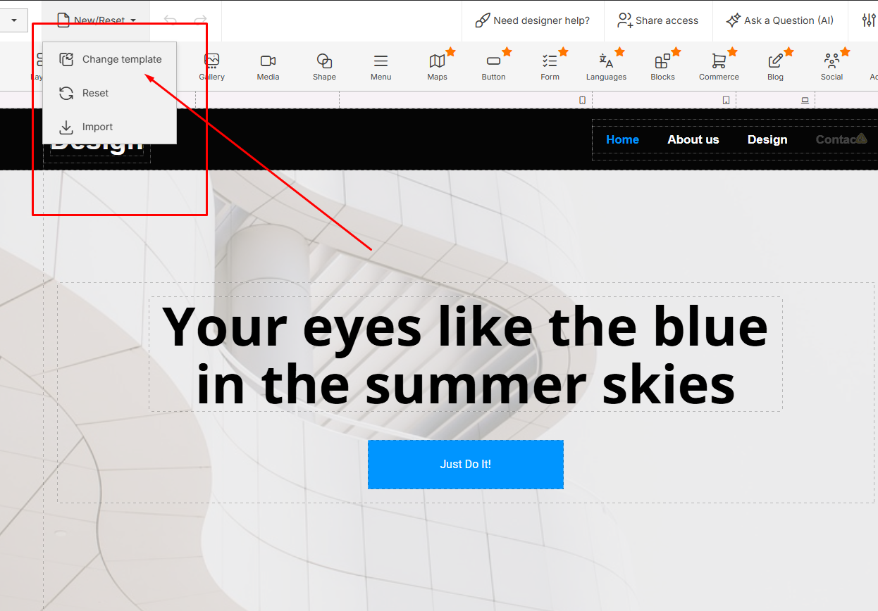 InfinityFree Template পরিবর্তন করুন