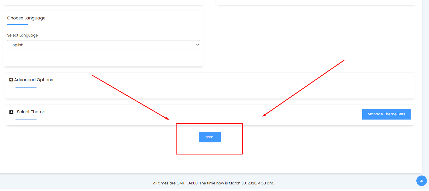 InfinityFree WordPress ইন্সটল কনফার্মেশন
