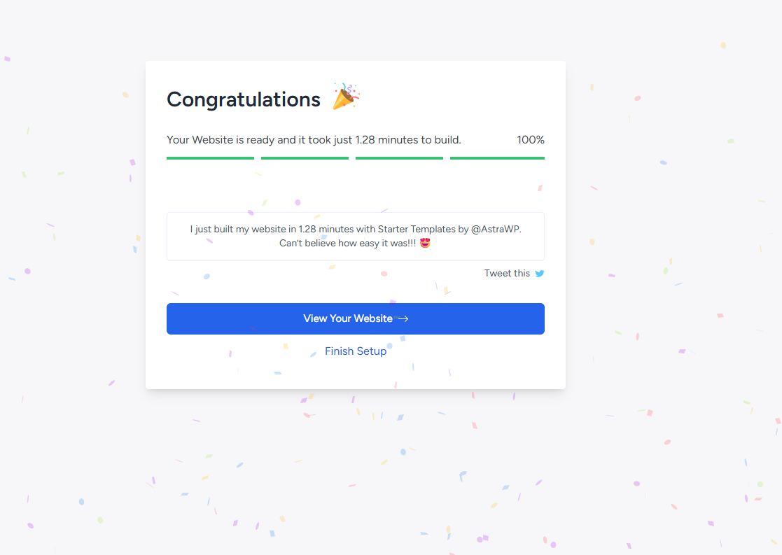 InfinityFree অভিনন্দন পেজ