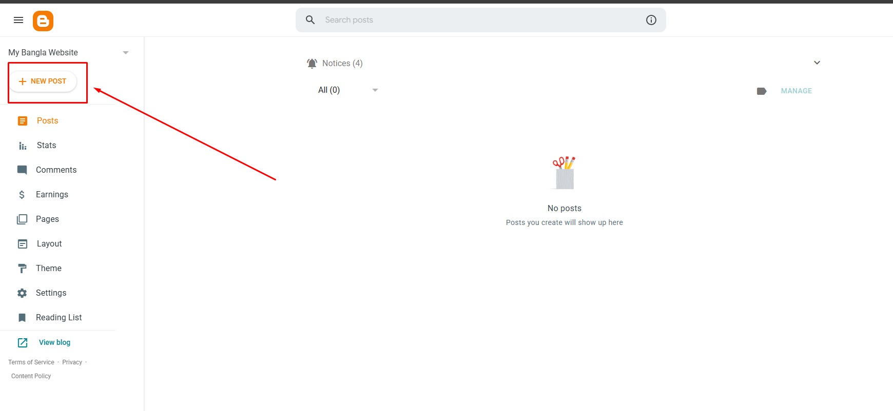 Blogger-এ নতুন বাংলা পোস্ট লেখা