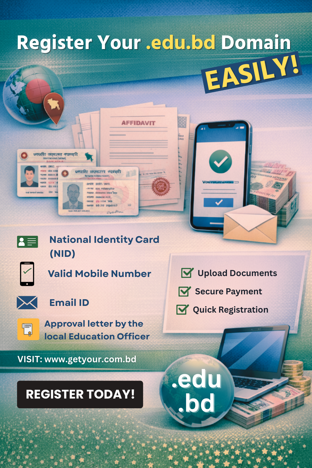 .edu.bd domain requirements